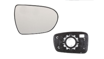 Geam oglinda exterioara cu suport fixare Hyundai Sonata (Yf), 09.2009-05.2014, Dreapta, geam convex; cromat