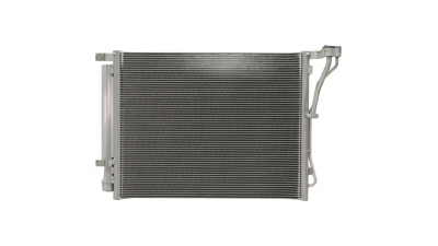 Condensator climatizare Hyundai Sonata, 01.2011-06.2014, motor 2.0 T, 201 kw benzina, cutie automata, full aluminiu brazat, 525(485)x390(370)x16 mm, cu uscator si filtru integrat