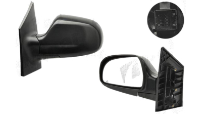 Oglinda exterioara Hyundai Matrix (Fc) 01.2001-2010 partea stanga View Max convex carcasa neagra reglare electrica fara incalzire , cu 3 pini