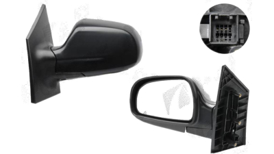 Oglinda exterioara Hyundai Matrix (Fc) 01.2001-2010 partea dreapta View Max convex carcasa neagra reglare electrica cu incalzire , cu 5 pini