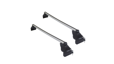Set bare transversale portbagaj din aluminiu marca Twinny Load TL A39, kit complet cu bare, suporti si antifurt cu cheie