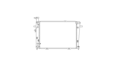 Radiator racire Hyundai Tucson, 08.2004-2010, Kia Sportage, 07.2004-2010, Motorizare 2, 7 V6 129kw Benzina, tip climatizare Cu/fara AC, cutie automata, tip Doowon, dimensiune 640x439x20mm, Cu lipire fagure prin brazare, Aftermarket