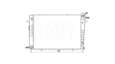 Radiator racire Hyundai Tucson, 06.2004-07.2006, Kia Sportage, 07.2004-2010, Motorizare 2.0 Crdi 83/103kw Diesel, tip climatizare Cu/fara AC, cutie Manuala, dimensiune 640x462x18mm, Cu lipire fagure prin brazare, Original