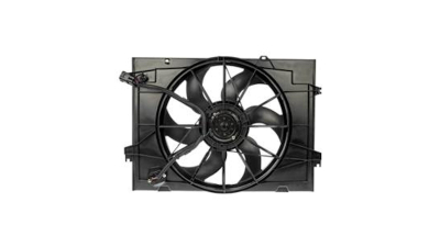 GMV radiator electroventilator Hyundai Tucson (Jm) 2005-2010, Kia Sportage (Je), 07.2004-2010, Motorizare 2,0 104kw; 2,0 Crdi 100/103/110/83kw Diesel/Benzina, dimensiune 463 mm, 3 pini, Hella