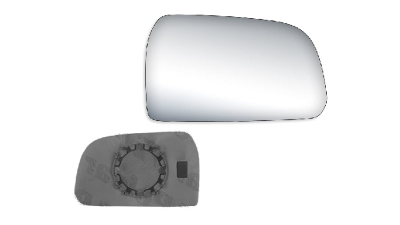 Geam oglinda exterioara cu suport fixare Hyundai Tucson (Jm), 06.2004-10.2009, Dreapta, geam convex
