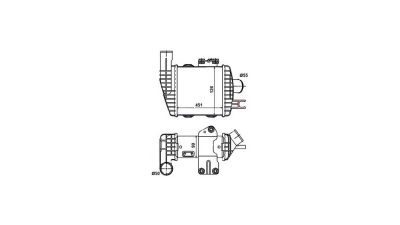 Intercooler Kia Sportage (JE), 08.2004-03.2010, Tucson, 08.2004-03.2010, motor 2.0 CRDI 83/100/103/110kw, diesel, cu/fara AC, aluminiu brazat/plastic, 190x200x90 mm, 