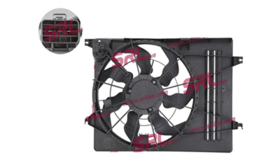 GMV radiator electroventilator Kia Sportage (JE), 2010-2015, Hyundai IX35 (LM), 2009-2015, motor 1.6, 2.0, benzina, 460 mm; 3 pini