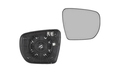 Geam oglinda exterioara cu suport fixare Hyundai Tucson (Lm), 10.2009-; Ix35 (Lm), 10.2009- , Dreapta, incalzita; geam convex; cromat, View Max