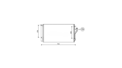 Condensator climatizare Hyundai IX35 (LM), 01.2010-2015, Kia Sportage (JE), 07.2010-2015, motor 2.0, 120 kw benzina, cutie manuala/automata, full aluminiu brazat, 690 (660)x385x12 mm, cu uscator si filtru integrat