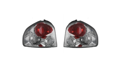 Set stopuri Spate Hyundai Santa Fe (Sm), 02.2001-03.2006, partea Stanga+Dreapta, transparent, argintiu; tuning; Omologare: ECE, Taiwan