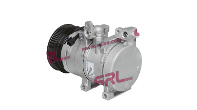 Compresor aer conditionat Hyundai Santa Fe (CM), 2000-2006, motorizare 2.0/2.7 V6, benzina; 2.0 CRDI, diesel, rola curea 125 mm, 6 caneluri, tip Hella: HS18
