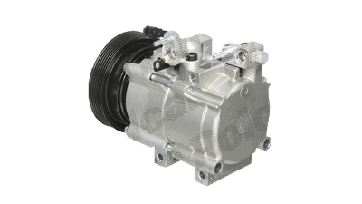 Compresor aer conditionat Hyundai Santa Fe (CM), 2000-2006, motorizare 2.0/2.7 V6, benzina; 2.0 CRDI, diesel, rola curea 125 mm, 6 caneluri, tip Hella: HS18