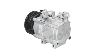 Compresor aer conditionat Hyundai Santa Fe, 08.2001-03.2006, motor 2.0 CRDI 83kw, diesel; Trajet, 03.2000-07.2008, motor 2.0 100kw, benzina, rola curea 120 mm, 5 caneluri, tip Hella: HS-18