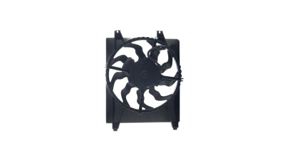 GMV radiator electroventilator Hyundai Santa Fe (Cm), 03.2006-2012, Motorizare 2, 2 Crdi 102/110/114kw; 2, 7 V6 125kw; 2, 7 V6 Gls 139kw Diesel/Benzina, tip climatizare cu AC, cutie M/A dimensiune 150W/360mm, cu 2 pini, plastic, HCC(HALLA)