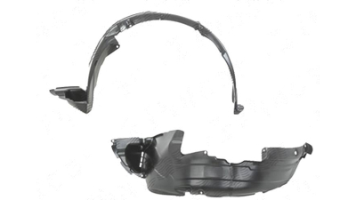 Carenaj aripa interioara, aparatori noroi Hyundai Santa Fe (Cm), 04.2006-06.2009, fata, Dreapta, versiune USA, polipropilena (PP/PPE)