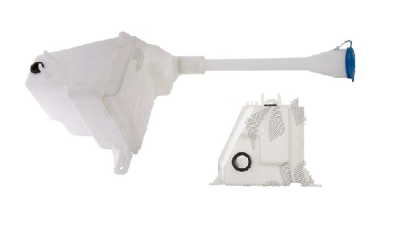 Rezervor spalator parbriz Hyundai Santa Fe (Cm), 04.2006-06.2009, fara pompa sprit parbriz, fara senzor nivel lichid (cu gaura pentru senzor)