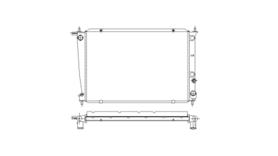 Radiator racire Hyundai H-100, 1997-2000, Hyundai H1/Starex/Satellite/H-200, 08.1997-07.2003, Motorizare 2, 5 Td 57/59kw Diesel, tip climatizare Cu/fara AC, cutie Manuala, dimensiune 650x445x26mm, Cu lipire fagure prin brazare, Aftermarket