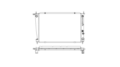 Radiator racire Hyundai H-100, 01.1998-10.2001, Hyundai H1/Starex/Satellite/H-200, 08.1997-07.2003, Motorizare 2, 5 Td 59kw Diesel, tip climatizare Cu/fara AC, cutie automata, dimensiune 650x438x26mm, Cu lipire fagure prin brazare, Aftermarket