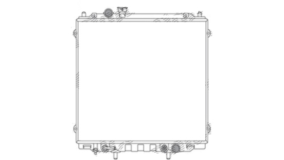 Radiator racire Hyundai Terracan, 06.2001-10.2003, motor 2.5 TD, 74 kw, diesel, cutie automata, cu/fara AC, 568x510x32 mm, aluminiu brazat/plastic, 