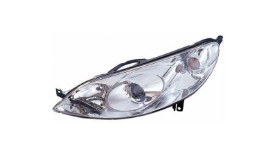 Far Peugeot 407 Berlina/Break 05.2004-12.2010 TYC partea Stanga, tip bec H1+H7 cu motoras