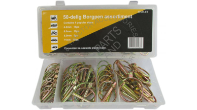 Set cui siguranta 50 bucati, inel siguranta diverse marimi 4.5mm , 6mm, 8mm, 11mm 