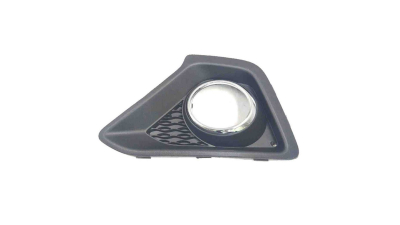 Grila bara fata Hyundai I10 (Ba), 01.2014-, parte montare partea stanga, cu gaura proiector, cu ornament cromat, 40A227-3, Aftermarket