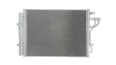 Condensator climatizare Hyundai I10 (IA), 08.2013-, motor 1.0, 49 kw; 1.2, 64 kw benzina, cutie manuala, A, 480 (440)x345 (330)x16 mm, cu uscator si filtru integrat