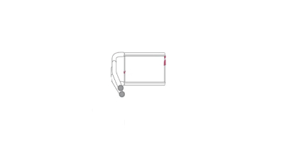 Radiator incalzire habitaclu Hyundai I10 (Ia) 2013-, 198x121x20mm, SRLine 40A2N8-1