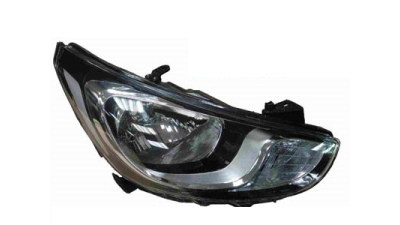 Far Hyundai Accent (Rb), 08.2010-, Hyundai Solaris (Rb), 08.2010-2014, Electric, tip bec H4, omologare ECE, cu motoras, 921011R040, Stanga