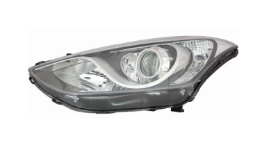 Far Hyundai I30 (Gd), 03.2012-03.2017, partea Stanga, cu lumina pentru curbe; tip bec H7+H7+H7+PY21W+W5W; electric; cu motor, DEPO