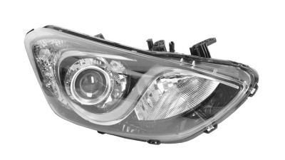 Far Hyundai I30 (Gd), 03.2012-03.2017, fata, Dreapta, cu lumini de curbe; H7+H7+H7+PY21W+W5W; electric; cu motor;