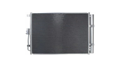 Condensator climatizare Kia Forte Koup (TD), 09.2013-, motor 1.6 T-GDI, 150 kw benzina, cutie manuala/automata, full aluminiu brazat, 525(485)x380x16 mm, cu uscator si filtru integrat