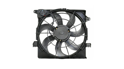 Ventilator radiator GMV, HYUNDAI I40, 2011- motor 1.7 CRDI, 470; 3 pini, cu pre-rezistor