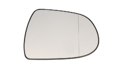 Geam oglinda exterioara cu suport fixare Hyundai I40 (Vf), 06.2011-; Sonata (Yf), 09.2009-05.2014, partea Dreapta, incalzit; sticla asferica; geam cromat, Aftermarket