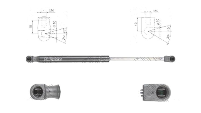 Amortizor capota fata, echilibror Hyundai I40 (Vf), 06.2011-, Stanga = Dreapta, Combi, SEDAN, Lungime, Cursa, Forta 365 mm, 142 mm, 360 N