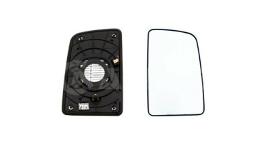 Geam oglinda exterioara cu suport fixare Hyundai H350, 09.2014-, Dreapta, incalzita; geam convex; cromat; superior