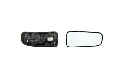 Geam oglinda exterioara cu suport fixare Hyundai H350, 09.2014-, Dreapta, incalzita; geam convex; cromat; inferior