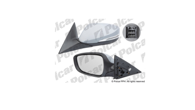 Oglinda exterioara Hyundai Veloster, 05.2011-, Dreapta, reglare electrica; grunduita; incalzita; geam convex; cromat; cu semnalizare