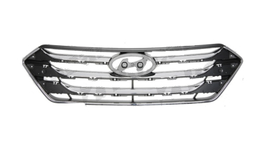 Grila radiator Hyundai Santa Fe (Dm), 05.2012-, crom, cu emblema, 863502W010, 40X105 versiune USA