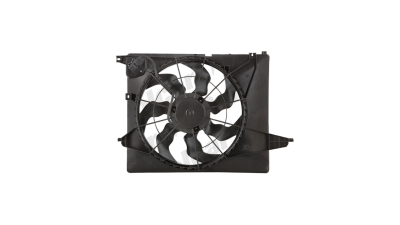 GMV radiator electroventilator Hyundai Santa Fe (Dm), 2012-, Motorizare 2, 4 141kw Benzina, dimensiune 455mm, cu 3 pini, cu rezistormm, Aftermarket
