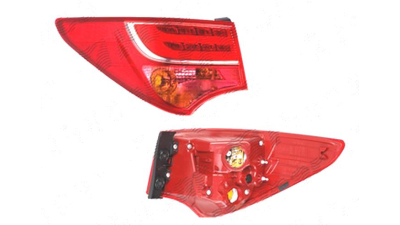 Stop spate lampa Hyundai Santa Fe (Dm), 05.2012-, spate, Stanga, partea exterioara; LED+P21W; fara harness, DEPO