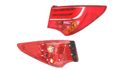 Stop spate lampa Hyundai Santa Fe (Dm), 05.2012-, spate, Dreapta, partea exterioara; LED+P21W; fara harness, DEPO