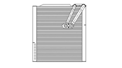 Evaporator aer conditionat Hyundai Santa Fe (DM), 2012-2018 motor 2.0 CRDI, 2.2 CRDI, diesel; 2.4, benzina, full aluminiu brazat, 260x285x34 mm, iesire 14, 4 mm, intrare 14, 4 mm, tehnologie cu curgere paralela, 