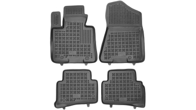 Set covorase auto din cauciuc Tucson (Tl), 09.2015-, Kia Sportage (Ql), 09.2015-, negru; polietilena (PE), 4 bucati