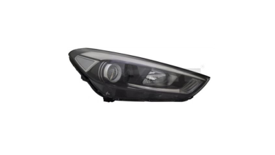 Far HYUNDAI TUCSON (TL), 09.2015-06.2018, partea dreapta, TYC, cu "lumina timp de zi" tip LED; H7+H7+H7+PY21W; electric; cu motor; halogen; cu lumina pentru viraje statica