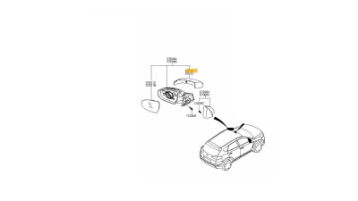 Carcasa oglinda exterioara Hyundai Tucson (Tl), 09.2015-, Dreapta, Aftermarket