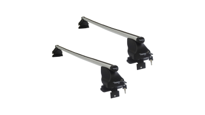 Set bare transversale portbagaj din otel marca Twinny Load TL S03, kit complet cu bare, suporti si antifurt cu cheie