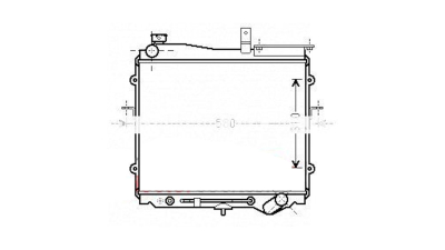 Radiator racire Kia Sportage (K00), 05.1999-05.2001, Motorizare 2.0 Td 61kw Diesel, tip climatizare Cu/fara AC, cutie automata, dimensiune 520x450x42mm, Cu lipire fagure prin brazare, Original