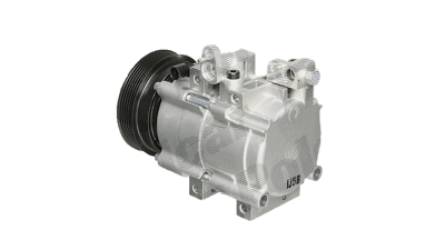 Compresor aer conditionat Kia Sportage (JE), 02.2005-2010, Hyundai Tucson, 09.2005-03.2010 motorizare 2.0 CRDI 83/100/103/110kw, diesel, rola curea 120 mm, 6 caneluri, tip Hella: HS-18