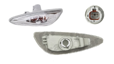 Lampa semnalizare laterala Hyundai Sonata (Yf), 09.2009-05.2014, fata, Stanga, in aripa; WY5W; cu suport becuri, OE